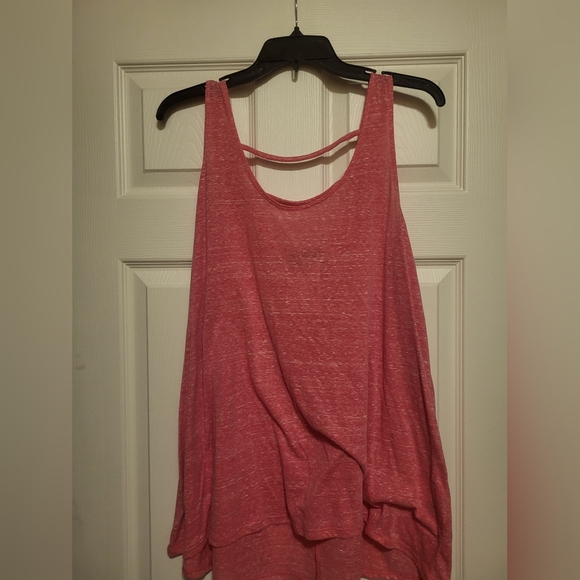 Allison Brittney Pink Tank Top With Strappy Back - Picture 1 of 3